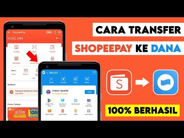 Cara Transfer Saldo ShopeePay ke Dana || Top Up Dana Lewat ShopeePay