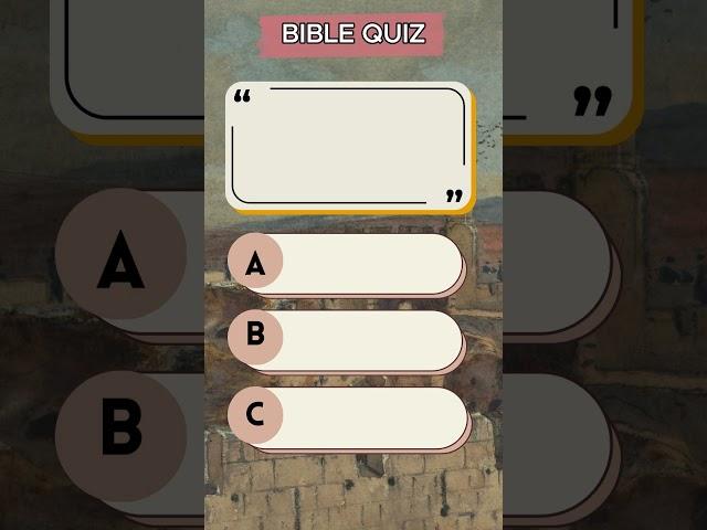 Bible Quiz, can you get 5/5? q10 #biblegames #biblequiz #quizchallenge #challenge #shorts