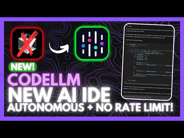 CodeLLM IDE: NEW Autonomous AI Editor - Cursor + Windsurf Alternative! (Route Any LLM NO LIMIT!)