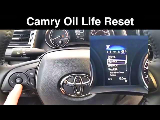 2022 Toyota Camry Reset Maintenance Reminder / Oil Life Change Light