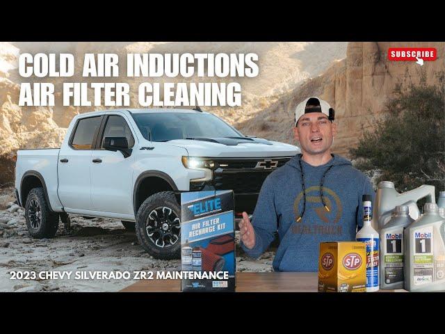 Cold Air Inductions Air Filter Cleaning | 2023 Chevy Silverado ZR2 Maintenance