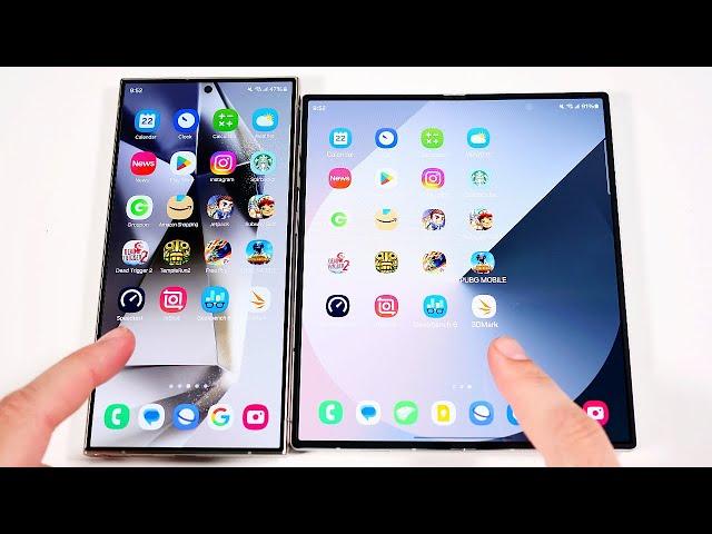 Galaxy S24 Ultra vs Galaxy Z Fold 6 Speed Test