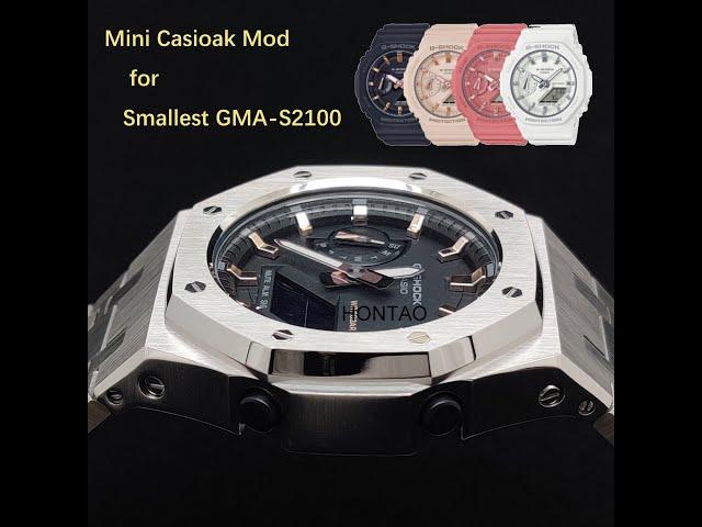 GMA S2100 Mini Casioak Mod kit All Metal Bezel Strap