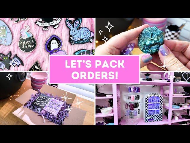  STUDIO VLOG  Packing your orders! // Crystal shop small business diaries