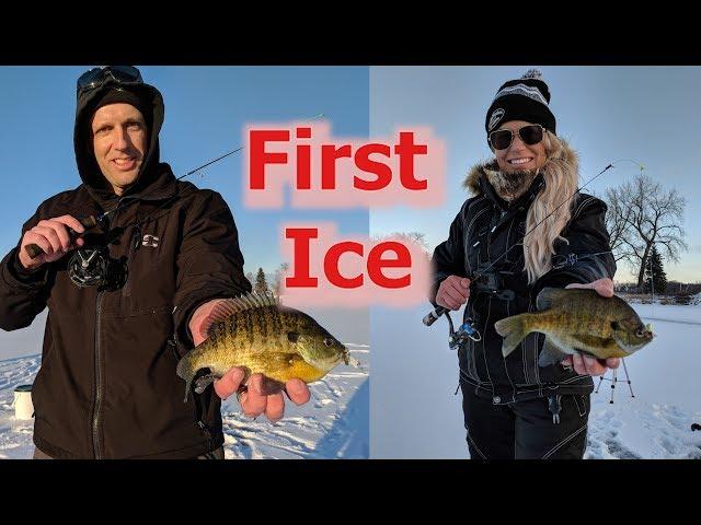 Sketchy Early Ice Fishing for Panfish ft Nicole Stone Outdoors