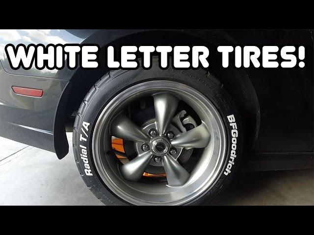 White Letter Tires on 2013 Mustang!