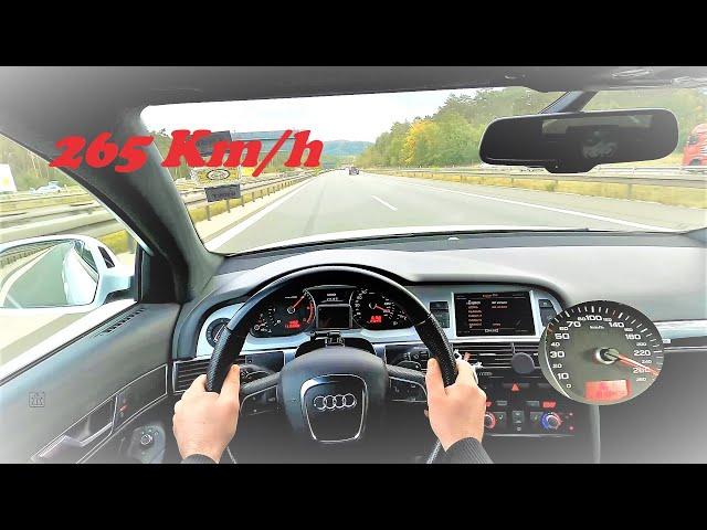 Audi A6 C6 ABT 310hp drive on German Highway ( Autobahn )