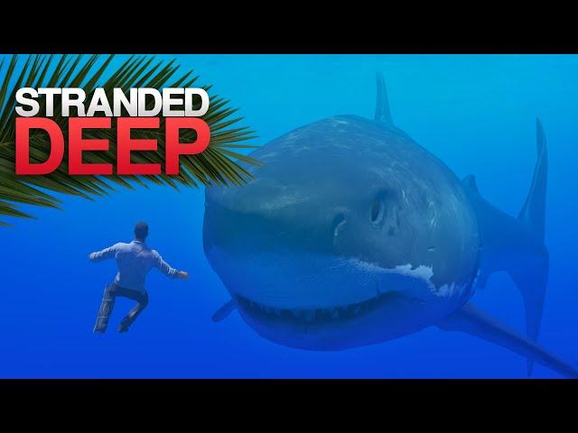 MASSIVE MEGALODON FIGHT! Stranded Deep S4 Episode 24