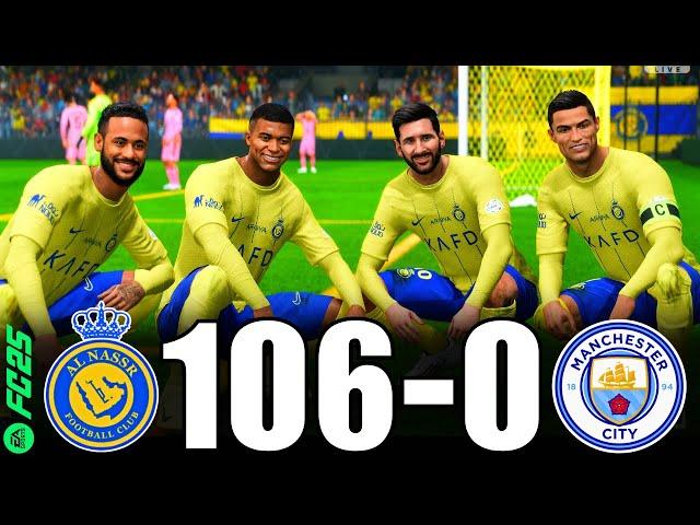 FC 25 | RONALDO, MESSI, MBAPPE, NEYMAR, HAALND ALL STARS | AL-NASSR 106-0 MANCHESTER CITY | PS5 4K