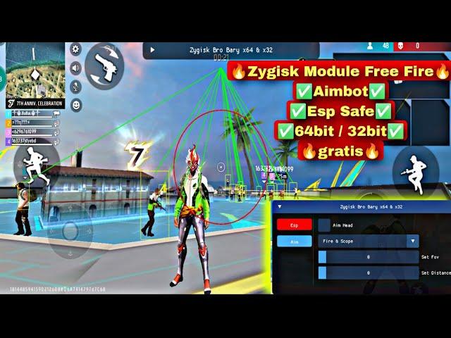 Zygisk Free fire Root 32/64 Aimbot esp Safe Bypass Rank Working No Need Vpn