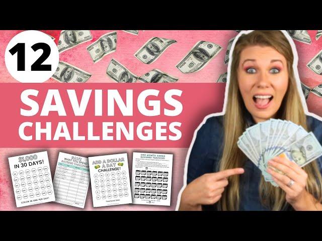 12 EASY Savings Challenges in 2024 [SAVE FROM $500 TO $100K]