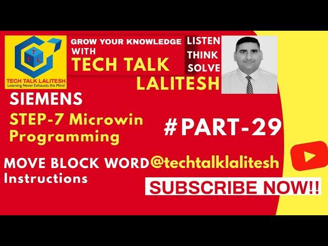 #PART29 MOVE BLOCK WORD IN #STEP-7#MICROWIN #SIEMENS #SOFTWARE S7-200 MICROWIN TUTORIALS HINDI