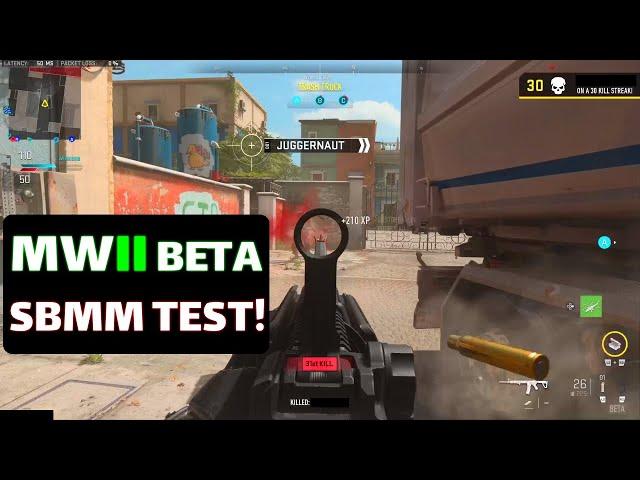 MWII Beta: SBMM TEST! 30+ GUNSTREAK! reverse boosted PS5 Gameplay