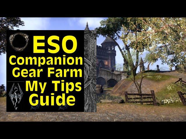 ESO How to Farm Companion Gear Guide (Examples and Comprehensive Discussion)