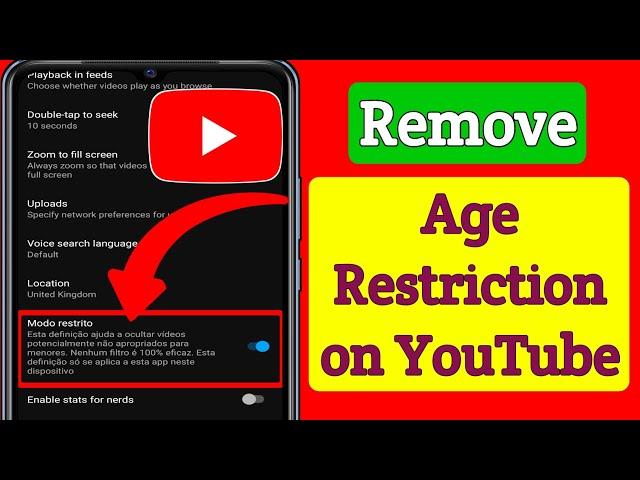 How to Remove Age Restriction on YouTube (2023) | YouTube Age Restricted Settings