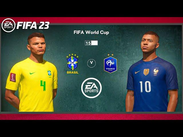 FIFA 23 - Brazil Vs France - World Cup Qatar 2022 - Gameplay