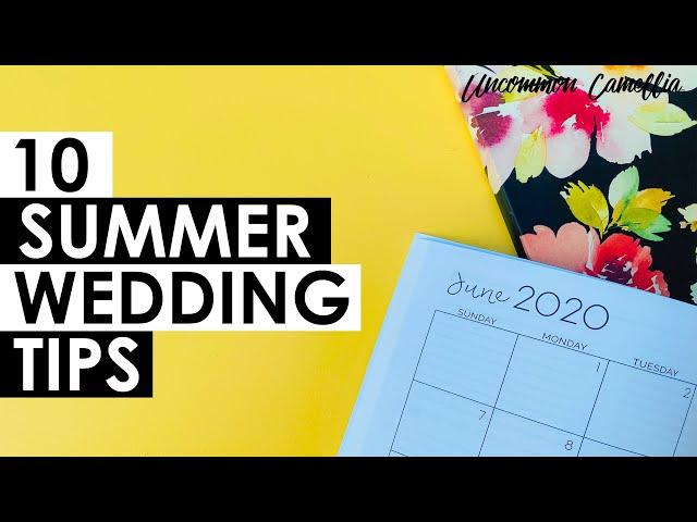 10 Tips For An Outdoor Summer Wedding