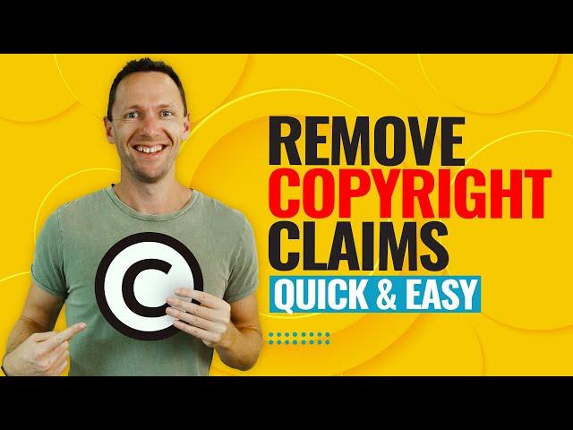 How to Remove Copyright Claims on YouTube Videos!