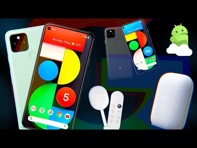 Google Pixel 5 Event in 5 Minutes: Pixel 4a 5G, Google TV Chromecast, Nest Audio!