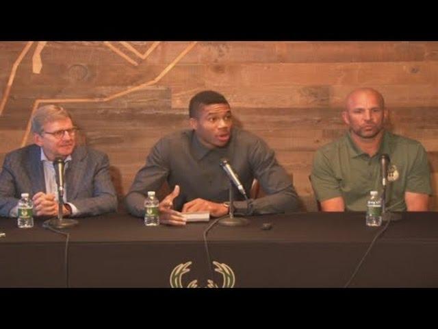 Giannis Antetokounmpo - Full Press Conference - Contract Extension | 2016-17 NBA Season