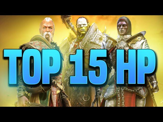 TOP 15 HP BASED CHAMPS in RAID! (Ranked 15 to 1)