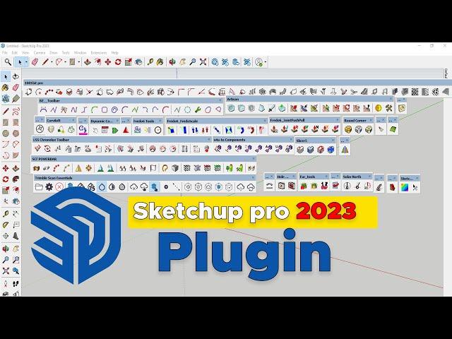 How to install SketchUp plugins package | Plugin For SketchUp Pro 2023 Full | plugin sketchup 2023