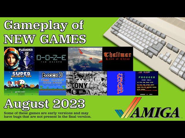 Gameplay of New Amiga Games, August 2023