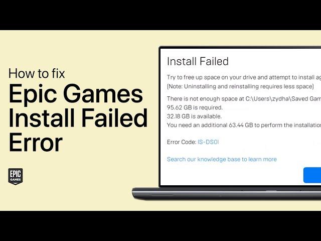 How to Fix Epic Games Error “IS-0003: Install Failed - Could not create directory” on PC