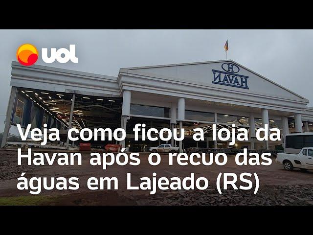 Loja da Havan no RS fica destruída após o recuo da enchente no Rio Grande do Sul; veja vídeo