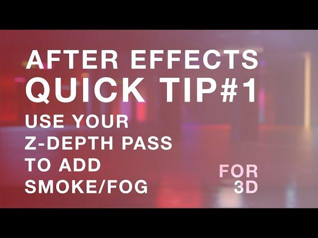 Z Depth fog/smoke tutorial (after effects)