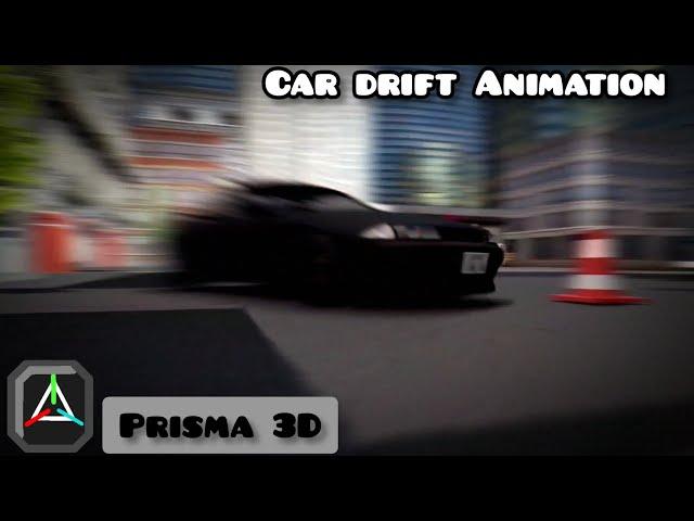 Car Drift Animation - Made on a Mobile Phone [Prisma 3D]