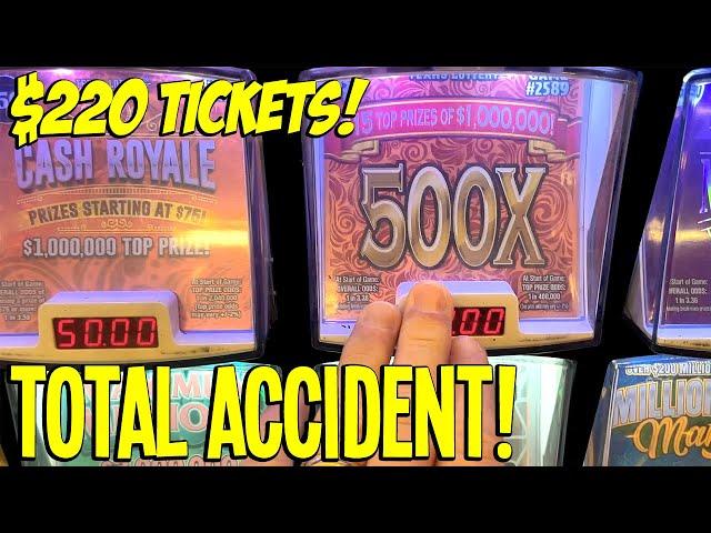 IT WAS A TOTAL ACCIDENT! $50 500X Lottery Ticket