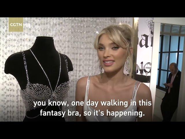 QuickClipsHQ - Elsa Hosk unveils $1m Victoria's Secret Fantasy Bra