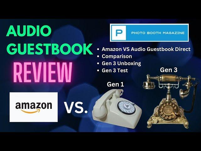 Audio Guestbook Review - Amazon / Alibaba Vs Audio Guestbook Direct