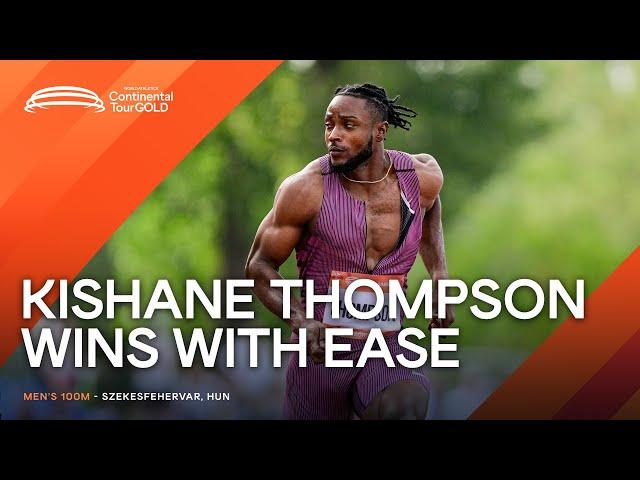 Thompson runs 9.91 to win in Székesfehérvár | Continental Tour Gold 2024