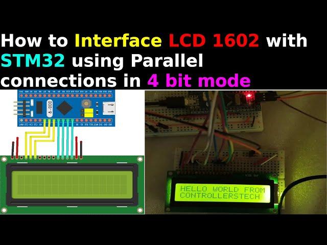 Interface LCD 1602 with STM32 || Parallel Connection || 4 bit mode || noI2C