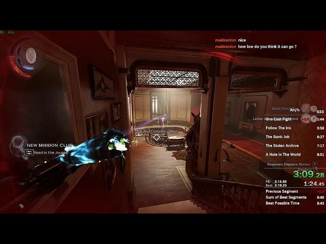 Dishonored: Death of the Outsider - Any% Speedrun in 8:46 IGT (World Record)