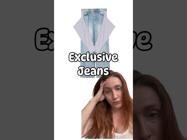 So exclusive #stupidrichpeoplefashion #fashion #denim #jeans #designer #funny #badfashion