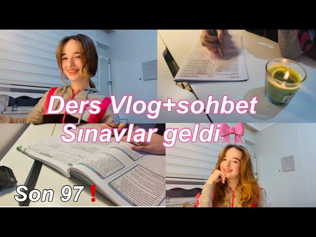 DERS VLOGsohbet,sınavlar geldi Ecre Ay