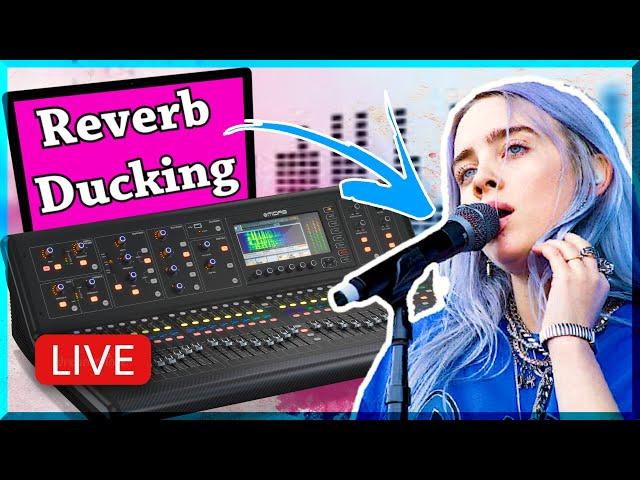 M32/X32 LIVE Reverb Ducking / sidechain + SECRET Bonus Trick (live sound tutorial)