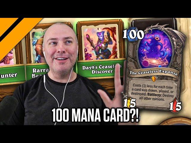 HS Made a 100 Mana Card! So I HAD to Make a Deck w/ It