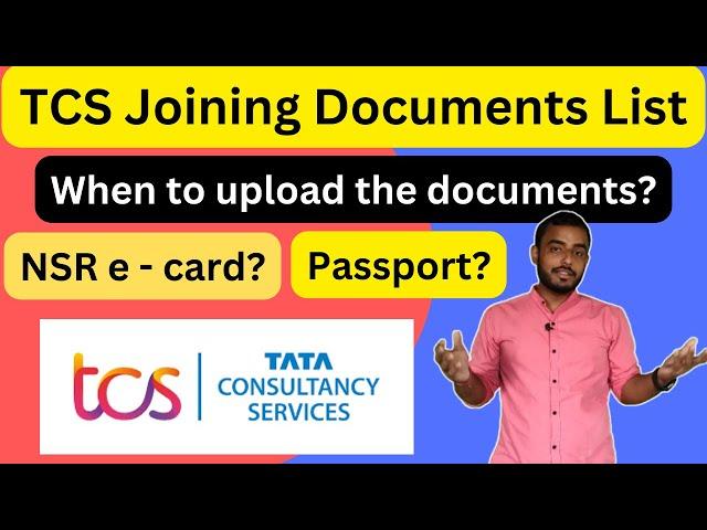 Documents required during joining/onboarding in TCS | What are the documents required in TCS joining