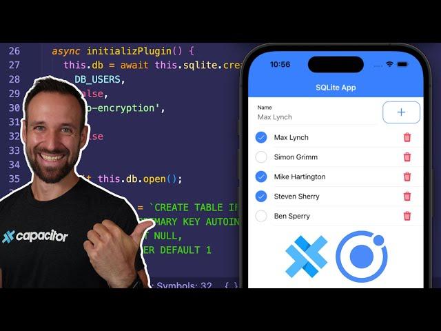How to use SQLite in Ionic with Capacitor