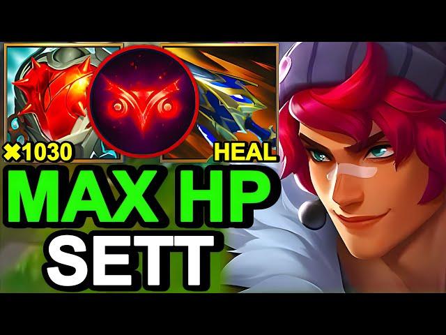 Wild Rift China Sett Top - NEW Ingenious Hunter Tank Sett Build Runes - Heartsteel Broken OP Item