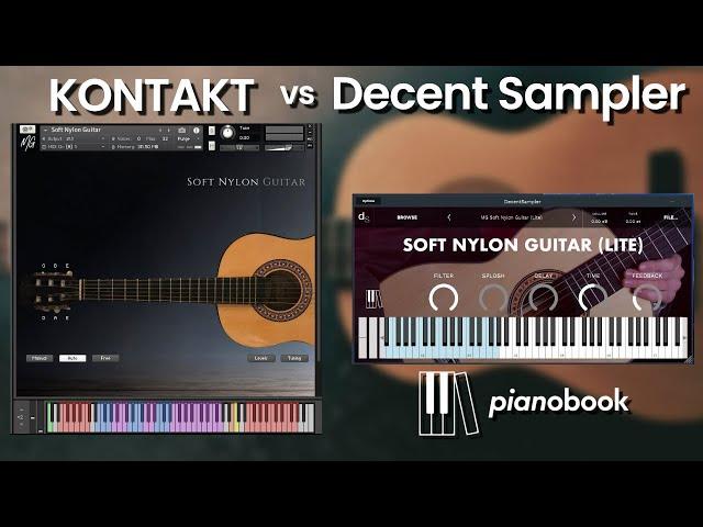 Pianobook MG Soft Guitar Decent Sampler vs KONTAKT | Quick Take