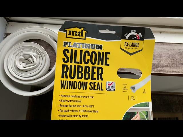 How to Seal Drafty Windows w/ MD Silicone Rubber