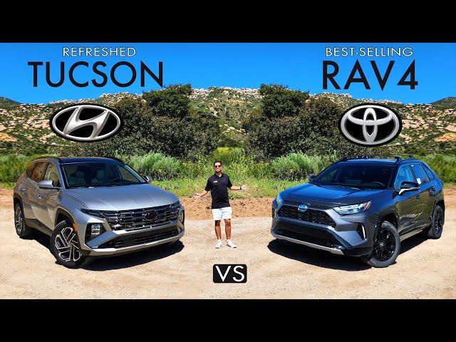 COMPACT SUV SHOWDOWN! -- 2025 Hyundai Tucson vs. Toyota RAV4: Comparison