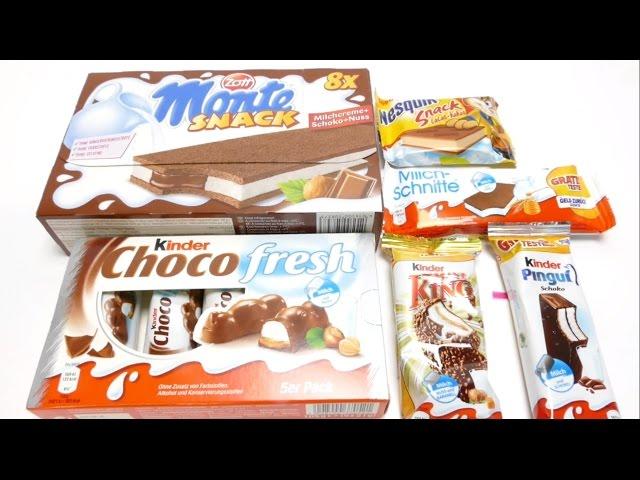 Kinder Choco Fresh, Zott Monte, Kinder King, Kinder Pinguin & more Snacks for School