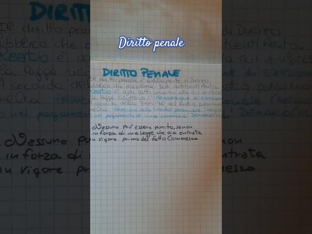 Diritto penale definizione