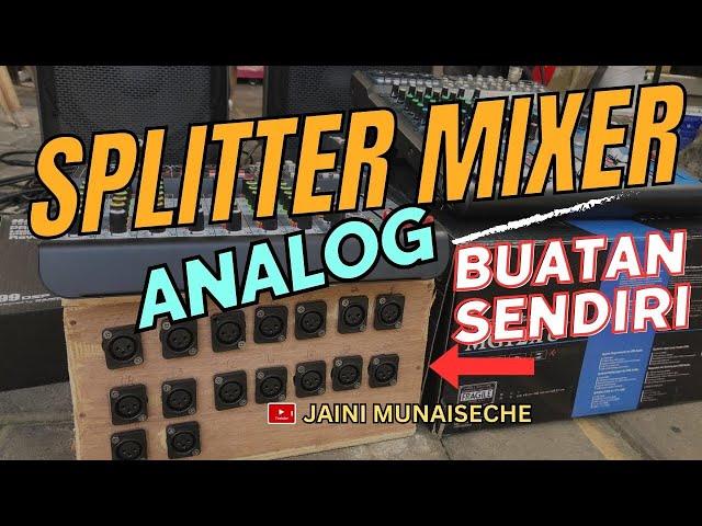 Cara setting sistem FOH dan Monitor di mixer Analog